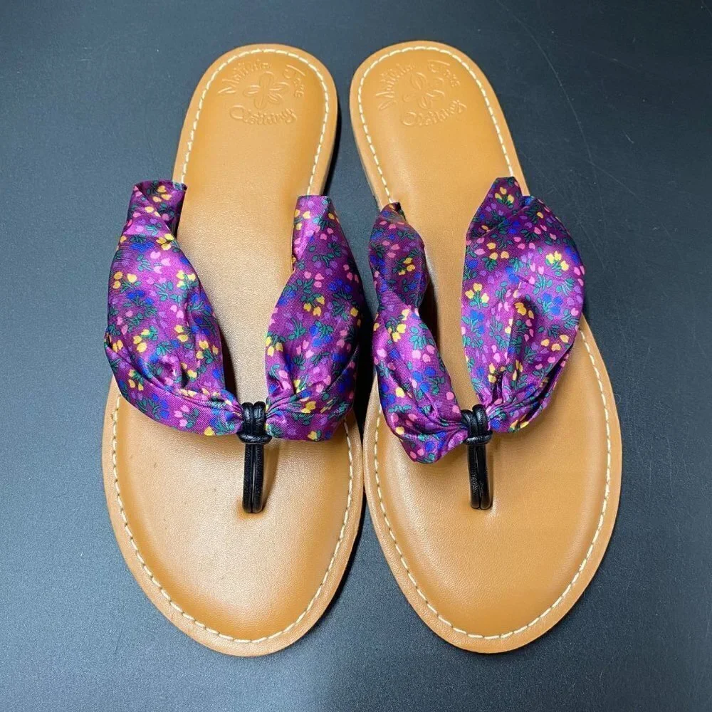 Matilda Jane Flip Flop Sandals Purple Size 8